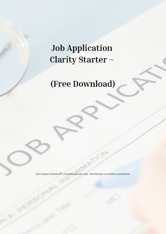 Job Application Clarity Starter – (Free Download)