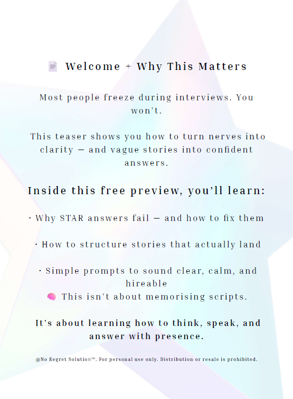 Ultimate STAR Interview System – (Free Download)